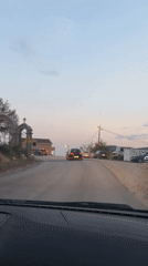 Evening drive through coastal Montenegro, selfies en route