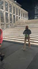Late night pedestrians observed near LA City Hall