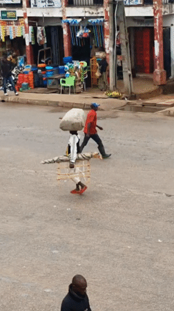 Morning street life and commerce documented in Bukuru, Nigeria