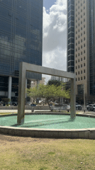 Urban fountain with green water observed in Bnei Brak