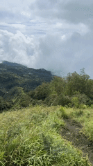 Scenic lake view captured from Kintamani hilltop in Indonesia