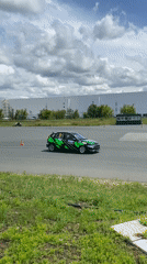 Drift event in Svetloe Pole, cars sliding cones all morning