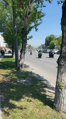 Spring blooms and motorcycle procession observed across Tyumen, Russia