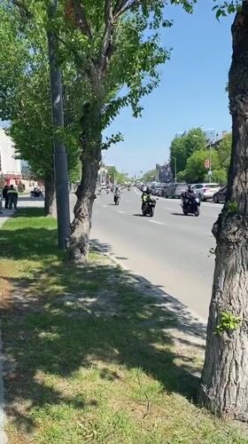 Spring blooms and motorcycle procession observed across Tyumen, Russia
