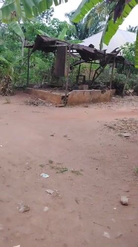 Rural Nigerian village daily life documented in morning hours