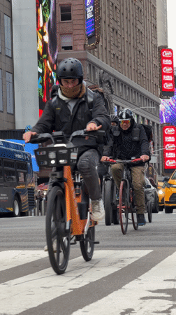 Evening rush hour scenes captured across Times Square transit hub