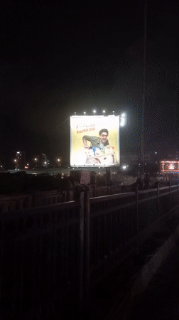 Mumbai nightlife captured in billboard ads and skyline views