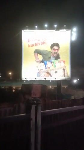 Mumbai nightlife captured in billboard ads and skyline views