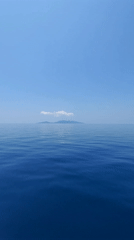 Calm morning seascape captured near Ko Tao, Thailand