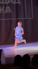 Children's dance performance captured in Novosibirsk theater