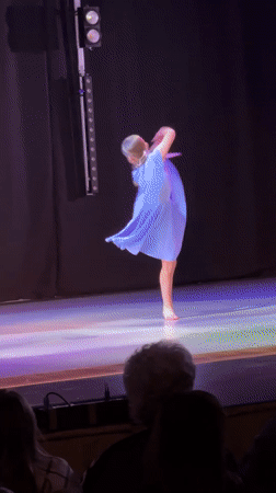 Children's dance performance captured in Novosibirsk theater