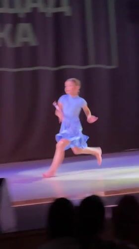 Children's dance performance captured in Novosibirsk theater