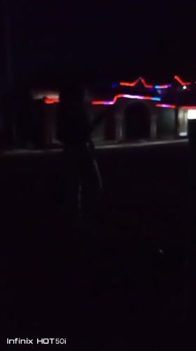 Person observed on illuminated street in Sabon Tasha, Nigeria