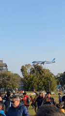 Argentina fans gather with drums in Buenos Aires park