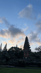 Traditional Balinese cemetery documented in Tunjuk, Indonesia
