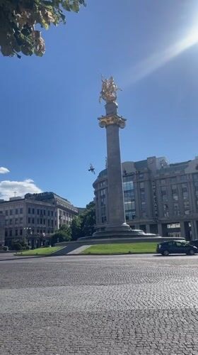 Midday stroll through central Tbilisi's streets and plazas
