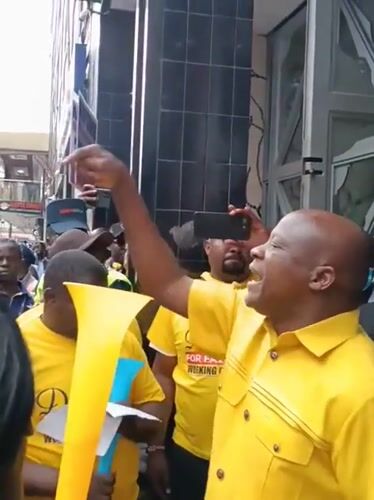 Nairobi security workers rally for fair conditions under KNPSWU banner