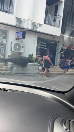 Late night street scenes captured in Thailand's Chaweng district