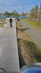 Cyclist documents recreational ride through Kokshetau landmarks and bike parks