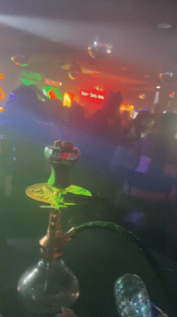 Nightlife scene captured at Gwarinpa hookah lounge