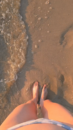 Sunset beach hangout on the Mykolaiv shoreline