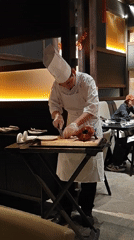 London chef prepares traditional Peking duck service on Valentine's Day