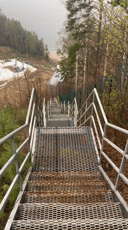 Spring morning walk documented near Прикамский, Russia