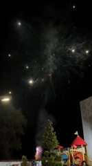 Evening celebrations with fireworks and dancing across Pirot, Serbia