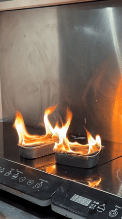 Cafe interaction captured with heart latte art in Novi Sad