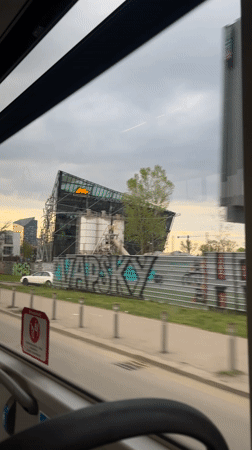 Sofia streets captured under overcast skies during afternoon commute