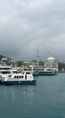 Morning waterfront scenes captured in Beyoğlu, Turkey