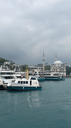 Morning waterfront scenes captured in Beyoğlu, Turkey
