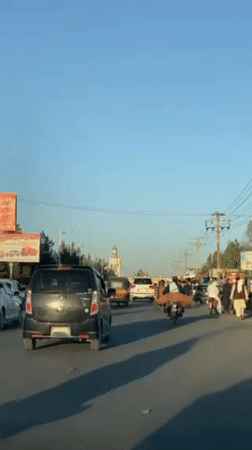 Ordinary afternoon street life documented in Kandahar, Afghanistan