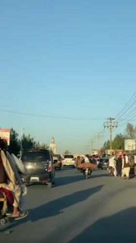 Ordinary afternoon street life documented in Kandahar, Afghanistan
