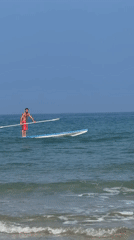 Early morning beach scenes captured in Bat Yam, Israel