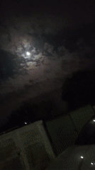 Full moon observed over Burgas, Bulgaria on May evening