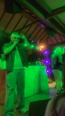 Late-night beach club scene with live music in Varna