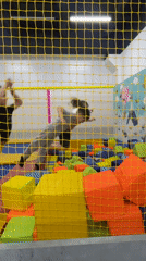 Children enjoy indoor play activities at Donskoye recreation center
