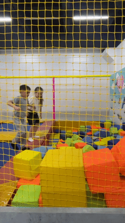 Children enjoy indoor play activities at Donskoye recreation center