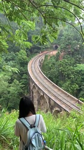 Train crosses Nine Arch Bridge as Ella comes alive