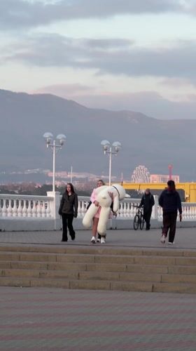 Quiet afternoon captured at Gelendzhik's scenic Russian coastline