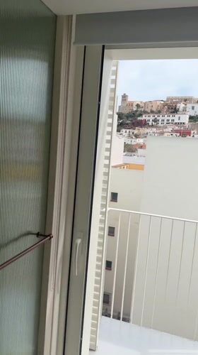 Hotel vacation moments captured across Ibiza terrace and room