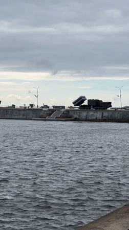 Tourist documents afternoon sightseeing tour of historic Kronstadt naval fortress