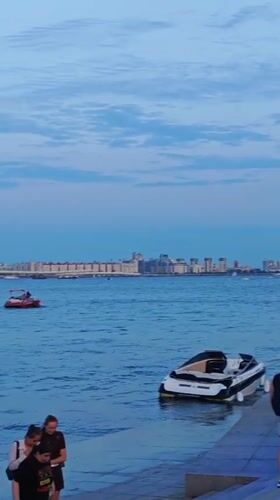 Summer evening at Saint Petersburg's Lakhta waterfront