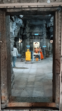 Temple interior documented in Gollapuram, India
