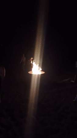Beach party with DJ, bonfire documented in Kediri