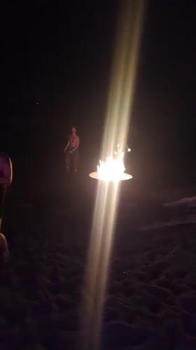 Beach party with DJ, bonfire documented in Kediri