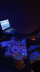 DJ performs at intimate bar venue in Lokoja, Nigeria