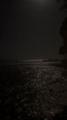Moonlit coastal night captured in multiple memories, Goviyapana Sri Lanka