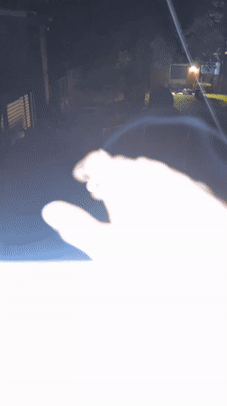 Late night backyard activity documented in Newburgh